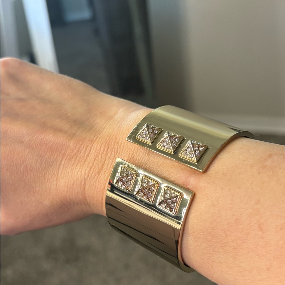 Victoria's Secret Gold and Silver Cuff Bracelet